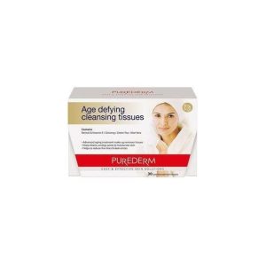 Pure Derm MAKE UP REMOVER WIPES AGE DEFYING (30 WIPES)