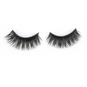 1 Pair Fiber 3D False Eyelashes, Natural & Thick