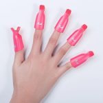 10pcs Plastic Nail Polish Remover For Finger Nails