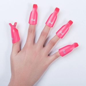 10pcs Plastic Nail Polish Remover For Finger Nails